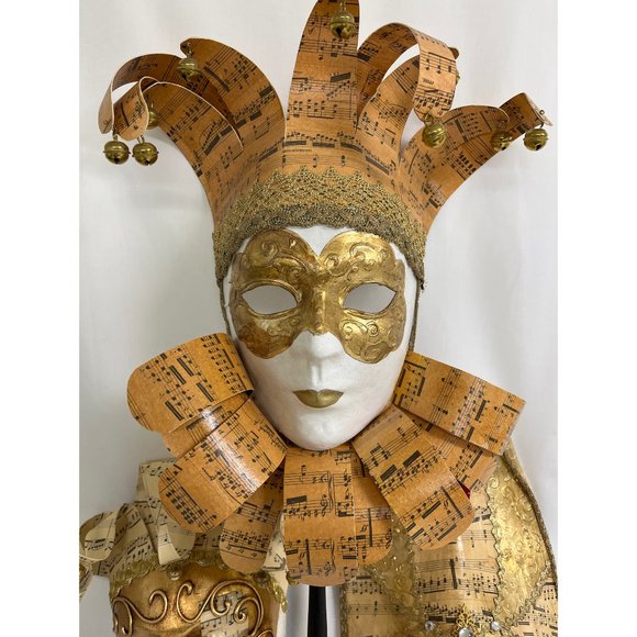 Trio of Authentic Venetian Masks Mask (from Italy) Includes all 3 Music - Picture 2 of 5
